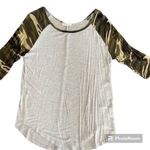 FLAMINGO URBAN Lightweight‎ Camo Baseball Jersey Boutique Size Large